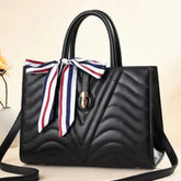 Argyle Quilted Double Handle Square Bag for women